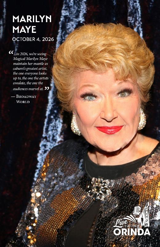 Live At the Orinda - Marilyn Maye show poster