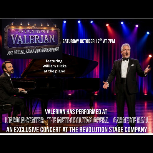 AN EVENING WITH VALERIAN: Art Songs, Arias & Broadway in Palm Springs