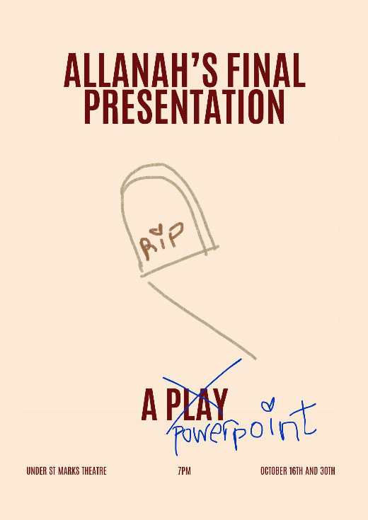 Allanah's final presentation show poster