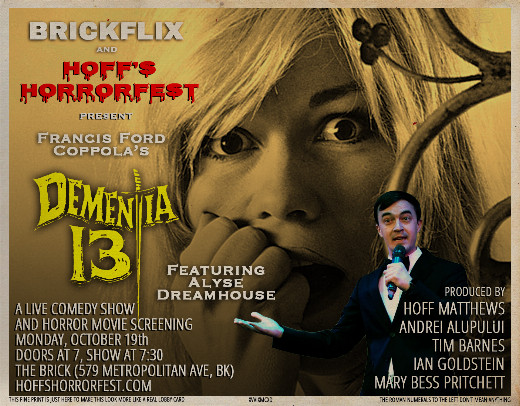 BrickFlix and Hoff’s Horrorfest Present “Dementia 13” Featuring Alyse Dreamhouse