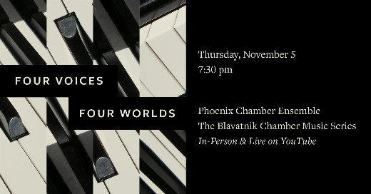 Four Voices, Four Worlds show poster