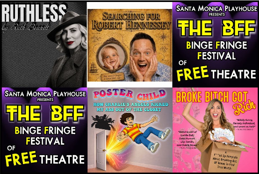 The BFF Binge Fringe Festival of FREE Theatre! What’s playing FRIDAYS at NINE?
