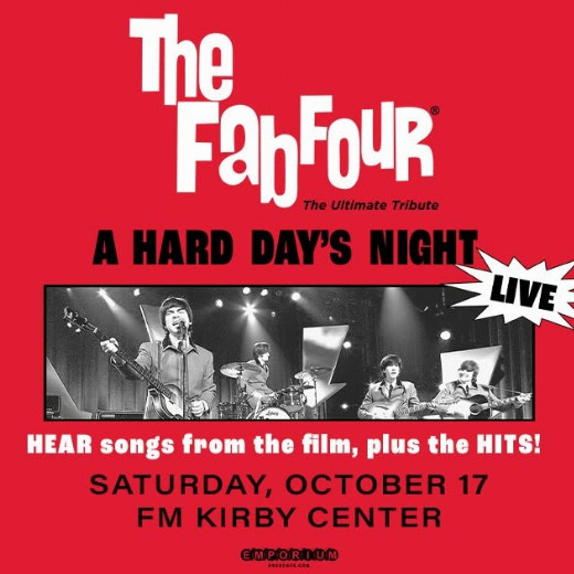 The Fab Four: Tribute to A Hard Day's Night LIVE in Wilkes-Barre, PA in Central Pennsylvania
