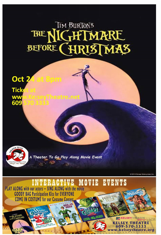 Interactive Movie screening THE NIGHTMARE BEFORE CHRISTMAS in New Jersey