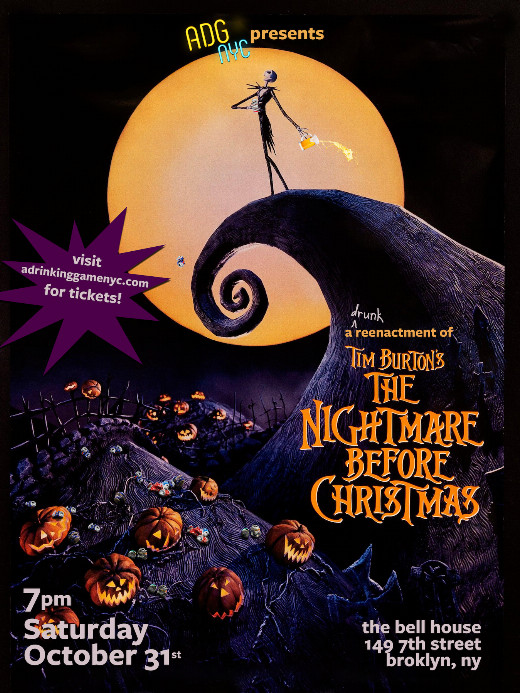 A Drinking Game NYC presents: The Nightmare Before Christmas