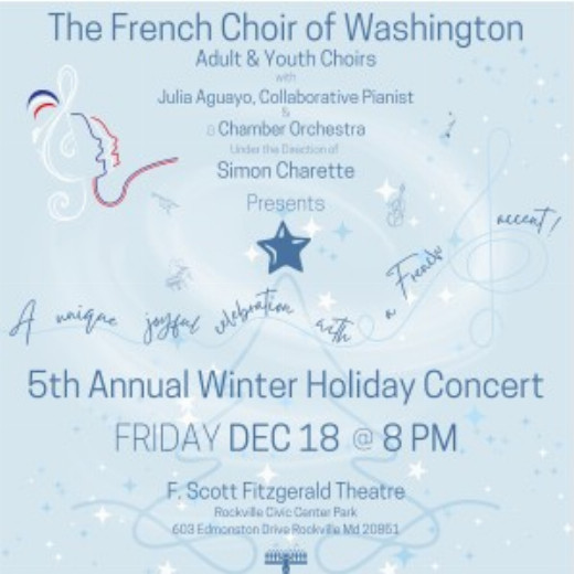 The French Choir of Washington presents 5th Annual Winter Holiday Concert show poster