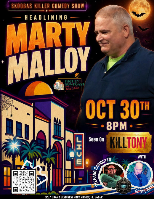 Skooba's Killer Comedy Show: Marty Malloy in Tampa