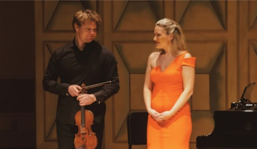 Violinist David Coucheron with Pianist Julie Coucheron in Atlanta