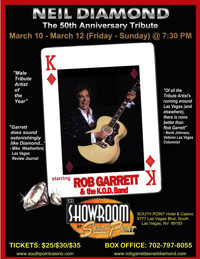 NEIL DIAMOND - 50th Anniversary Tribute Show starring Rob Garrett & the KO.D. Band show poster
