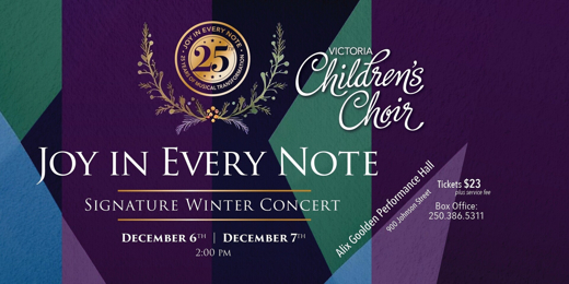 Victoria Children's Choir - Joy In Every Note