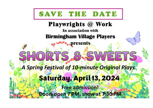 Spring Shorts & Sweets show poster