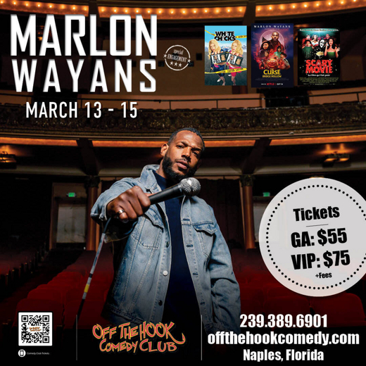 Comedian Marlon Wayans Live In Naples, Florida! show poster