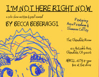 I'M NOT HERE RIGHT NOW show poster