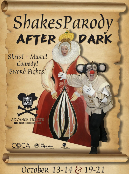 ShakesParody After Dark show poster