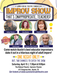 That's Inappropriate, Teachers! Improv Show show poster