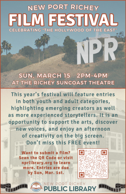New Port Richey Film Festival Returns to Celebrate Local Talent and “Hollywood of the East” Heritage show poster