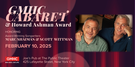 The 2025 GMHC Cabaret & Howard Ashman Award in Off-Off-Broadway