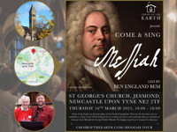 Come and sing Messiah with Choir of the Earth - Newcastle upon Tyne in UK Regional