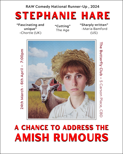 STEPHANIE HARE: A Chance to Address the Amish Rumours show poster