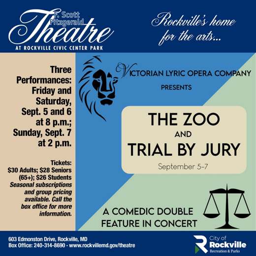 Victorian Lyric Opera Company presents The Zoo and Trial by Jury