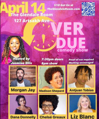 Overdue Comedy show poster