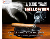A Mark Twain Halloween show poster