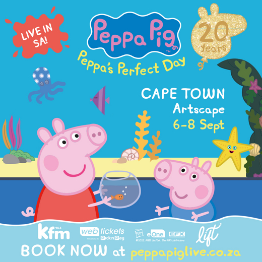 Peppa Pig Celebrates 20th Anniversary with LIVE tour across SA! in South Africa