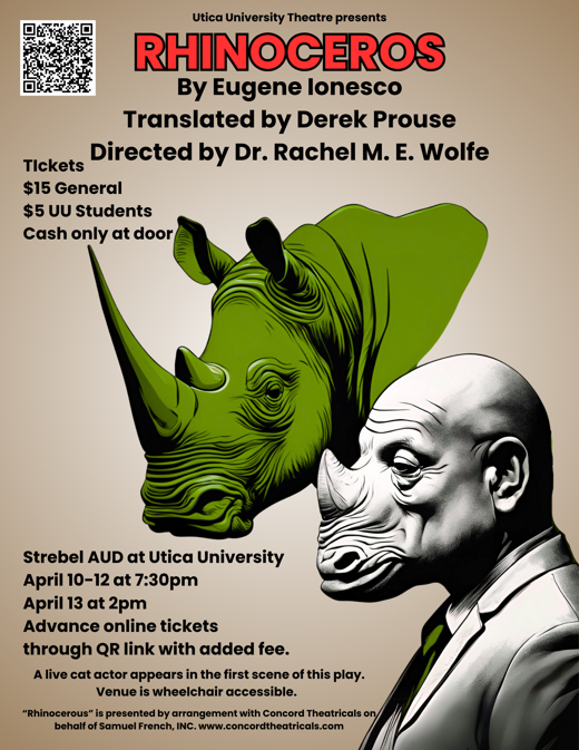 Rhinoceros show poster