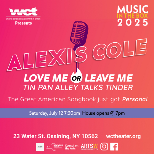 Westchester Collaborative Theater’s Music in the Box Series Features Return Appearance by Internationally Known Vocalist Alexis Cole