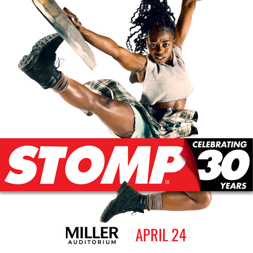 STOMP Celebrating 30 Years show poster