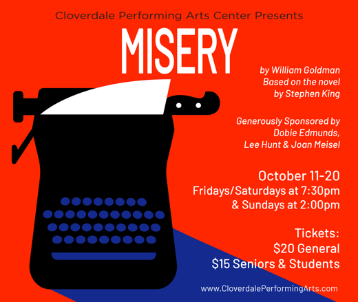 Misery show poster