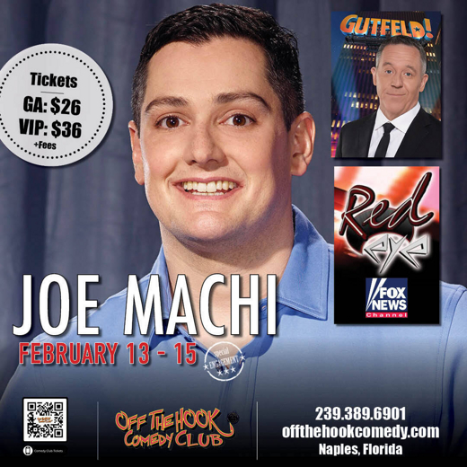 Comedian Joe Machi Live in Naples, Florida!