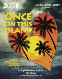 Once on This Island Jr. show poster