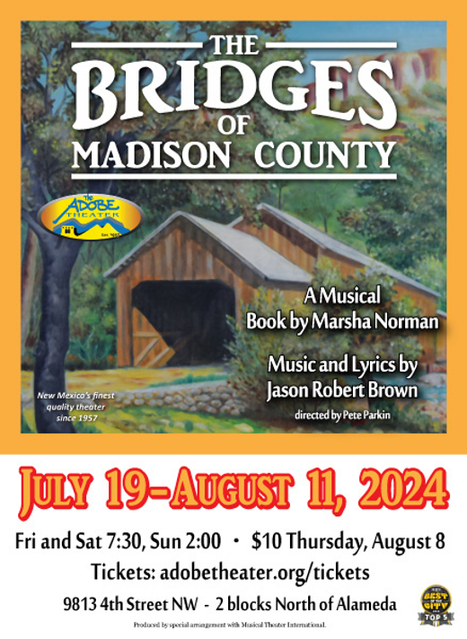 THE BRIDGES OF MADISON COUNTY show poster