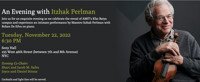 An Evening with Itzhak Perlman show poster