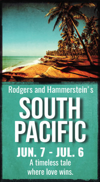 Rodger & Hammerstein's South Pacific show poster