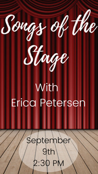  Songs of the Stage with Erica Petersen show poster