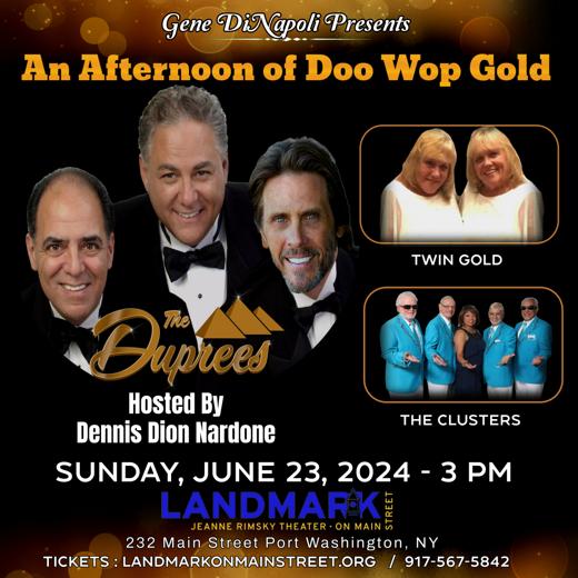 DOO WOP GOLD WITH THE DUPREES show poster