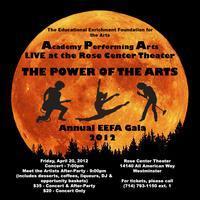 The Power of the Arts Annual Gala 2012 show poster