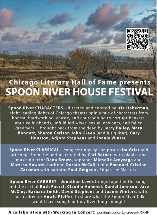 Spoon River House Festival show poster