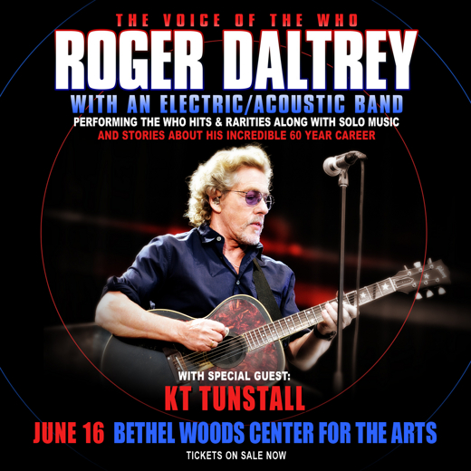 Roger Daltrey with special guest KT Tunstall show poster