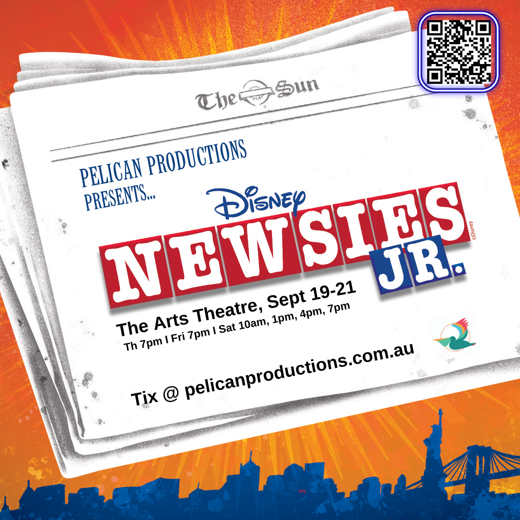 Disney's Newsies Jr. show poster