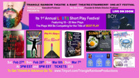 Triangle Rainbow Productions LGBTQ Short Play Festival 2021 show poster