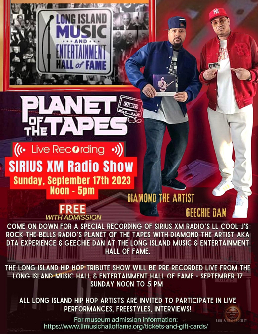 Planet of the Tapes Radio Show LIVE from Long Island Music & Entertainment Hall of Fame show poster