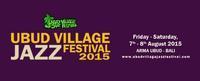 Ubud Village Jazz Festival 2015 show poster