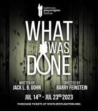 What Was Done show poster