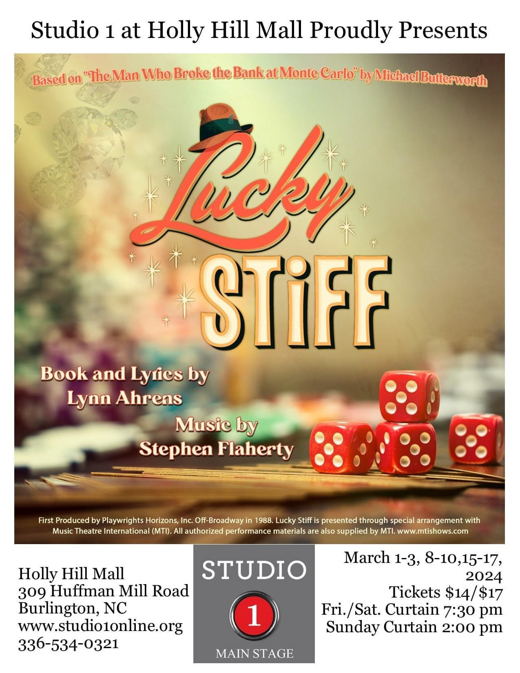 Lucky Stiff show poster