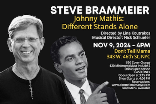 Johnny Mathis: Different Stands Alone show poster