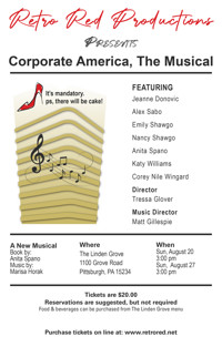 Corporate America, The Musical show poster