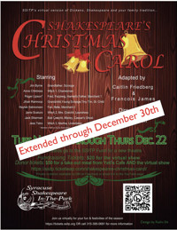 Shakespeare's Christmas Carol show poster